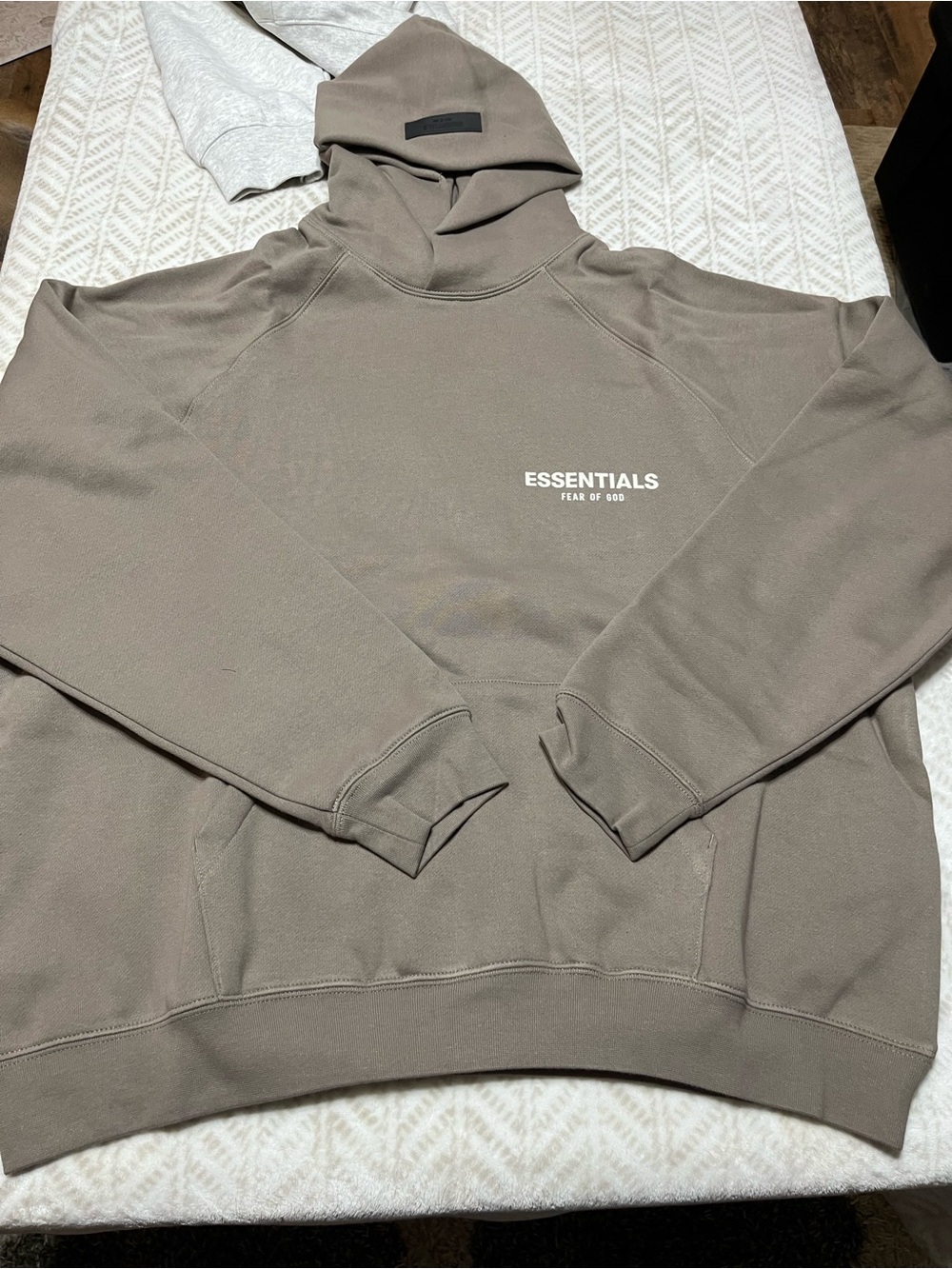 Fear of God Essentials Taupe Crewneck Hoodie Medium